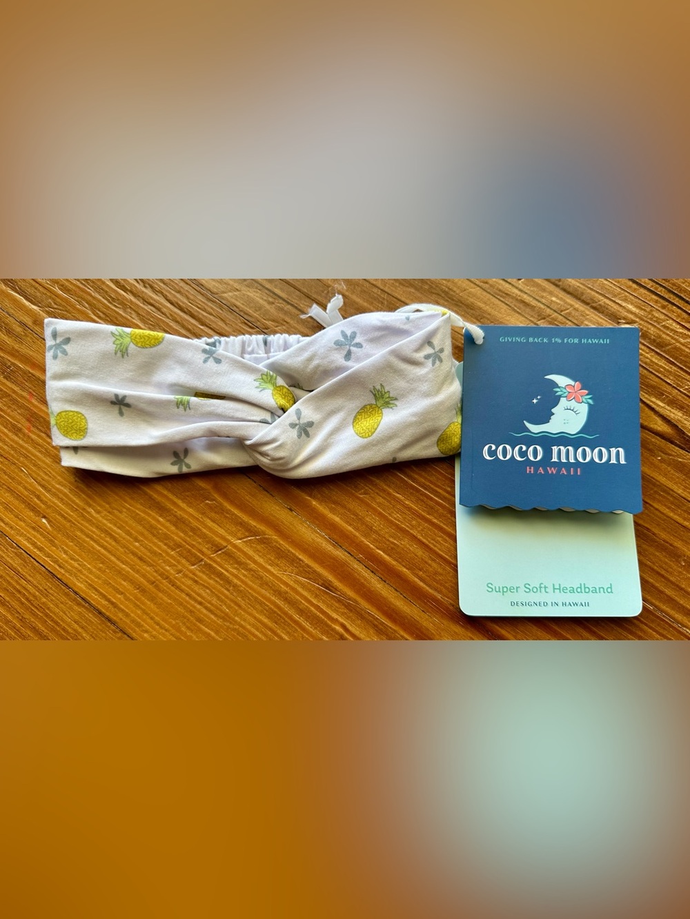 🍍🌺 Coco Moon Hawaii Pineapple Super Soft Headband – NEW WITH TAGS 🌺🍍